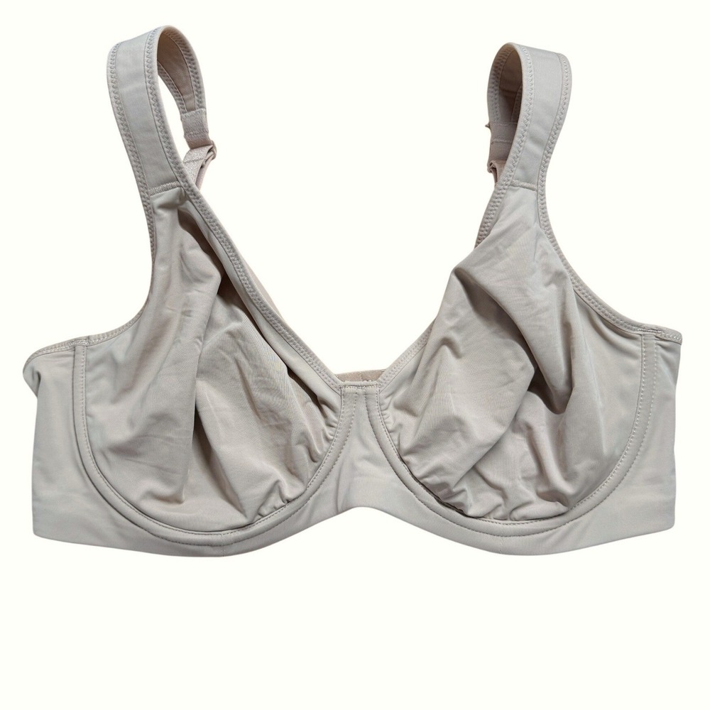 HSIA Underwire Bra Women 36D Beige Unlined Full Coverage Lingerie